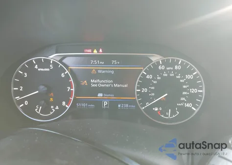 2021 Nissan Altima Sr Fwd из США, поврежденный, VIN 1N4BL4CV8MN420344